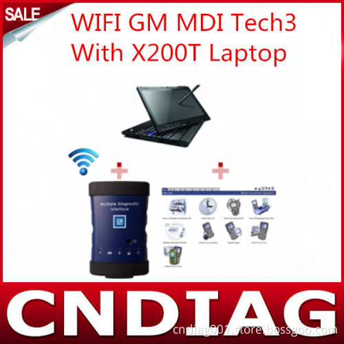 Best Quality WiFi Gm Mdi Tech3 Tech 3 Multiple Diagnostic Interface with X200t Laptop Full Set Ready to Use